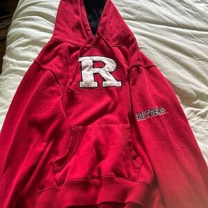 Rutgers red hoodie,